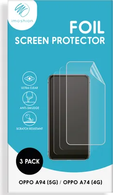 Immagine prodotto di Oppo A74 Screenprotector: imoshion pellicola protettiva per schermo 3-pack - trasparente