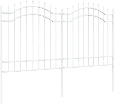 Obrázek produktu pro vidaXL Zahradní plot Woerden, bílý, 240 x 165 cm, ocel s práškovým nástřikem