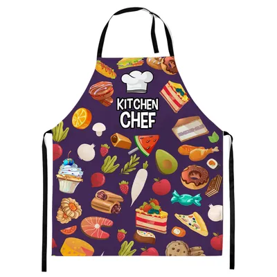 Produktbild von Kochschürze Für Kinder, Jungen und Mädchen, Schürze mit Klettverschluss, Kitchen Chef Dark [099]