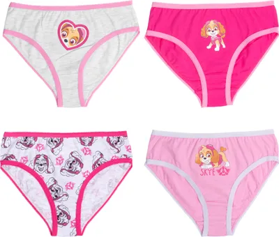 Produktbild von Paw Patrol Mädchen Unterhose 4er Pack – Bequeme Baumwolle für den Alltag 122/128