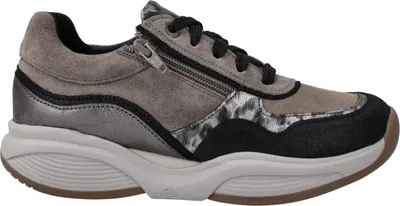 Produktbild von Xsensible SWX11 Damen Halbschuh Stretchleder, Black Combi, bequemer Halbschuh - Damenschuhe Bequeme Schnürschuhe, Schwarz, leder (stretchleder)