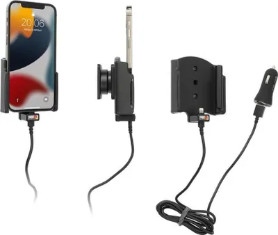 Produktbild von Brodit Halter aktiv iPhone 14/14 Pro/13/13 Pro USB-Kabel