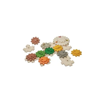Productafbeelding van PlanToys houten speelgoed: tandwielen en puzzels