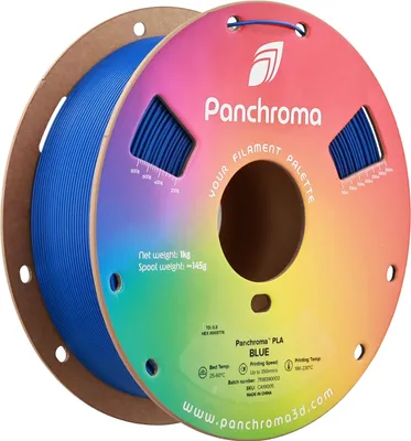 Image de Panchroma™ PLA, Couleur:Bleu, Taille du filament:1.75mm, Poids:1 kg