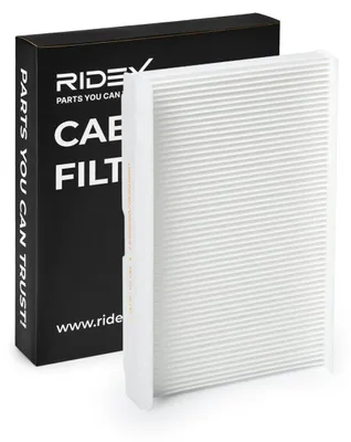 Produktbild von RIDEX 424I0028 Innenraumfilter Pollenfilter für VW Golf VII Schrägheck (5G1, BQ1, BE1, BE2) Golf IV Schrägheck (1J1) GOLF VI (5K1) POLO (9N) für AUDI