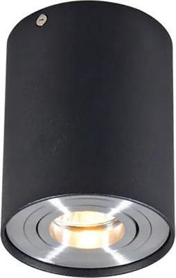 Produktbild von Smarter Aufbaustrahler Schwarz mit Stahl inkl  WiFi GU10 Rondoo Up