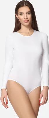 Produktbild von Merry Style Damen Langarm Body MS-114(Weiß, L)