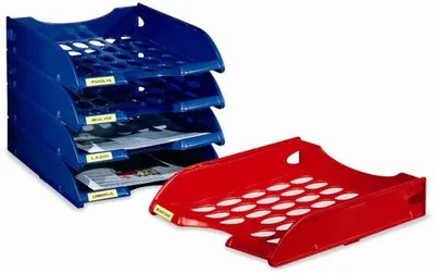 Image de Fellowes E040TR Tablette de bureau plastique rouge