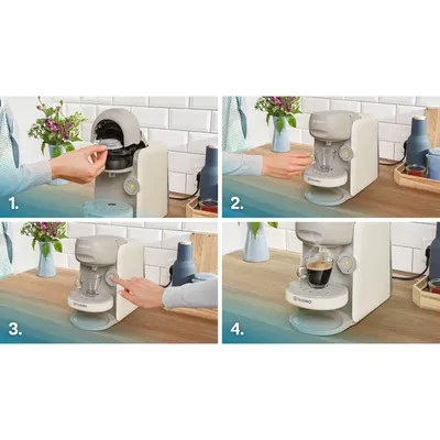 Produktbild von Bosch TAS167P Tassimo Finesse Kapselautomat, Intellibrew, 1400 W, Wassertank 0,7 L, cremeweiß