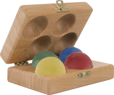 Produktbild von Thera Band Handtrainer-Set Fingertrainer Antistressball, 4 Stärken inkl. Holzbox
