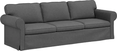 Zdjęcie produktu dla vidaXL Sofa ciemnoszara 245 x 82 x 80 cm Tkanina