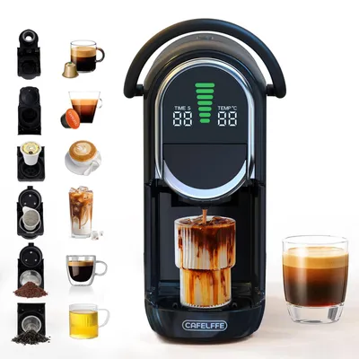 6-in-1 Kapsel-Kaffeeautomat 20 Bar, 1450 W, schwarz