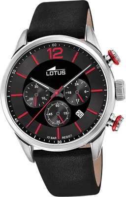 Produktbild von Lotus Leder Herren Uhr Armbanduhr schwarz Luxus Elegant Classic D2UL18689/6