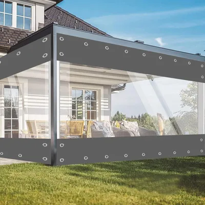 Immagine prodotto di Telo trasparente, 420 g/m², impermeabile e protettivo, ideale per giardino e balcone