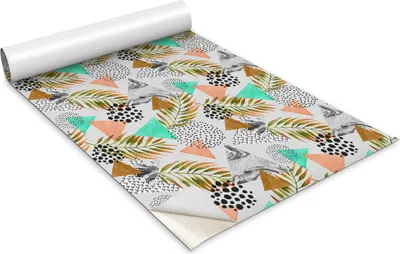 Immagine prodotto di Pellicola autoadesiva per mobili - Pellicola decorativa - Mobili da tavolo - Tagliabile a misura - Composizione di foglie - 100 x 50 cm