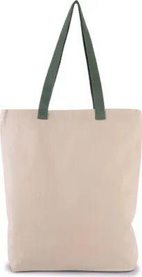 Immagine prodotto di Borsa shopping Kimood con soffietto e manico colorato a contrasto