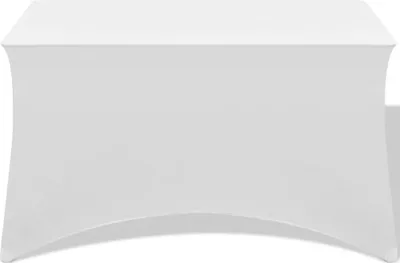 Immagine prodotto di vidaXL Copritavolo elastico 2 pezzi 183 x 76 x 74 cm Bianco