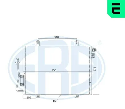 Immagine prodotto di ERA 667214 - Condensatore per climatizzatore, condensatore per climatizzatore per RENAULT CLIO II (BB0/1/2, CB0/1/2)