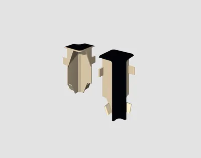 Produktbild von EGGER Innenecke 6CM CUB Universal schwarz