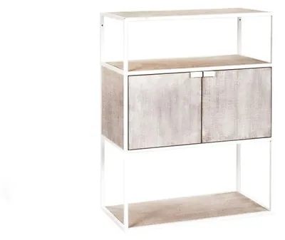 Immagine prodotto di Pomax Eszential Regal, modello Naturel | Bianco, L 60 x P 30 x H 80 cm