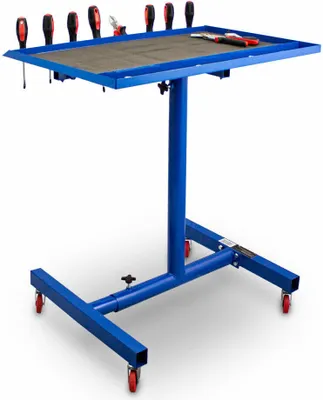 Produktbild von Bituxx Werkstatt Tisch Montagetisch Werkzeugwagen Montagewagen Werkstattwagen Werkzeugablage fahrbar und höhenverstellbar MS-18387