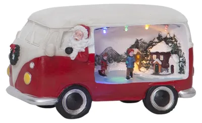 Immagine prodotto di Figura natalizia a LED 'Merryville' Babbo Natale/Trasporto