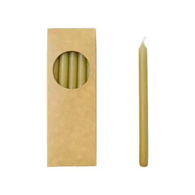 Imagen del producto de Rustik Lys - Caja con velas largas tipo lápiz 'Finn' (Set de 20, Hay)