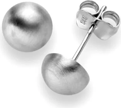 Ohrstecker-Halbkugel-6-5mm-aus-585-Weißgold
