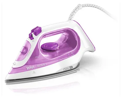 Immagine prodotto di Ferro da Stiro Braun TexStyle 3 SI 3030 a Secco e a Vapore Piastra in Ceramica Ultra Glide 2300 W Rosa
