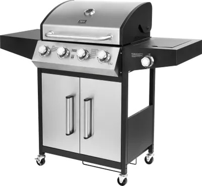 Obrázek produktu pro Teesa TSA0251 Plynový gril BBQ 5007 MASTER, 5 hořáků, 12 kW, černo-stříbrná