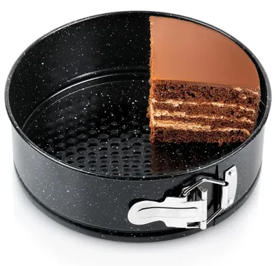 Image de Moule à charnière - Revêtement en granit - Métal - 20 cm - Noir