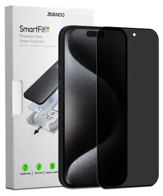 Produktbild von 1-Pack iPhone 15 Pro Displayschutzfolie Privacy - Gehärtetes Glas | [Automatische Installation] - Blasenfrei