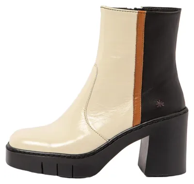 Produktbild von Art Stiefeletten mit Absatz Damen 1974 NAPPA CREAM-BLACK/BERNA Bunt