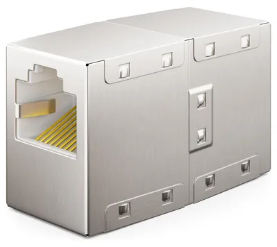 Produktbild von deleyCON RJ45 Kupplung 1000 Mbit Gigabit LAN Adapter, 1 Stück