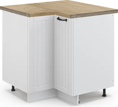 Imagen del producto de Armario de esquina Vicco Fame-Line Blanco casa de campo 80.5 cm , ET Roble, Model 45792