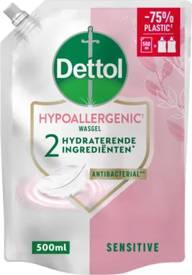 Immagine prodotto di Ricarica di sapone per mani Dettol - Ipoallergenico - Sensitive - 500 ml - 1 pezzo