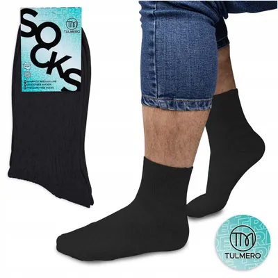 Produktbild von Tulmero Herren Socken druckfrei schwarz Poland 41-43