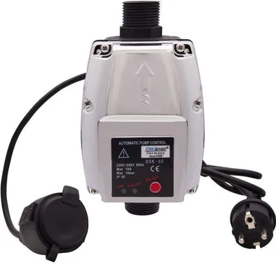 Produktbild von CHM GmbH® Pumpensteuerung Druckschalter für Gartenpumpe mit Druckanzeige EPC-4, Trockenlaufschutz Einschaltdruck einstellbar