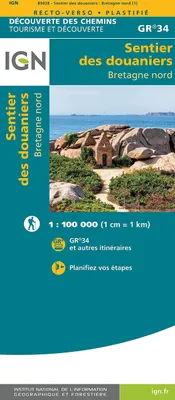 Obrázek produktu pro Sentier des Douaniers Bretagne Nord 1:100 000
