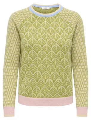 Produktbild von JDYBRYN LIFE L/S ONECK JACQ PULLOVE Crème Brûl L