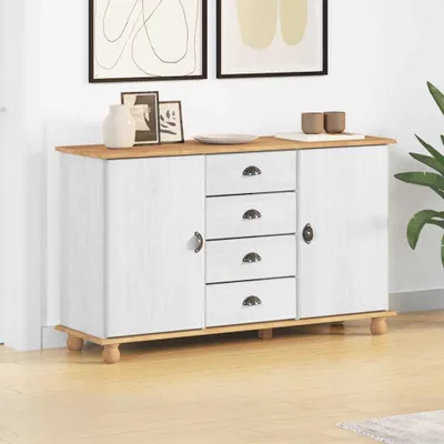 Produktbild von vidaXL Sideboard ASKIM 133,5 x 40 x 79 cm Massivholz Kiefer