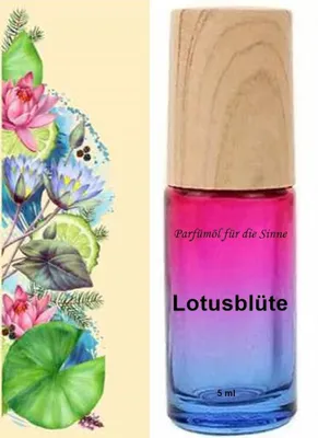 Produktbild von GKA Parfüm Roll-On gefüllt mit reinem Parfümöl Lotusblüte Parfüm Roller RollOn Duftroller Parfümroller