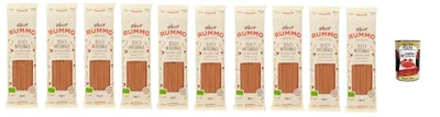 Produktbild von Rummo Pasta Integrale Spaghetti N° 3, Vollkornnudeln Nudeln Vollkorn Italienische Pasta 10x 500g + Italian Gourmet polpa 400g