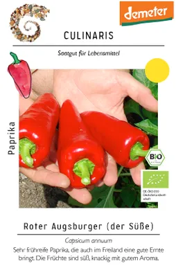 Produktbild von Paprika Roter Augsburger | Paprikasamen von Culinaris