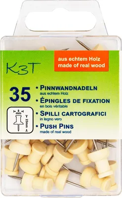 Produktbild von TSI Pinnwandnadeln Holz 35er Hängedose