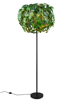 Produktbild von Reality Leuchten Stehleuchte LEAVY DH 70x180 cm schwarz Stehlampe