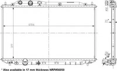 Produktbild von NRF 56049 Kühler Wasserkühler Motorkühler