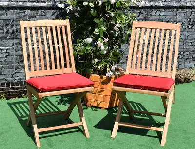 Produktbild von Teako Design Sitzkissen für Klappstuhl Ancona 45x38cm Polyester Rot