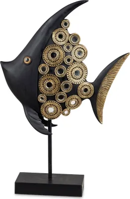 Produktbild von Deko Fisch auf Stab Sockel Maritim Zierfisch Tier Fische Figur Skulptur Objekt