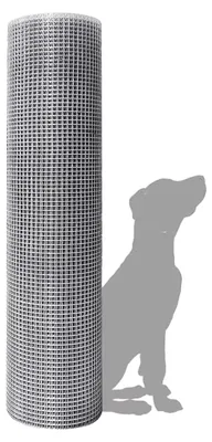 Imagen del producto de Valla para gallinas, malla de alambre, 1 metro de ancho, 25 metros de largo, 0,9 mm de grosor del alambre, 25x25 mm de tamaño de la malla. Ideal para cercados de animales
